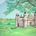 Castle Behind Tree