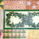 Quilt, Green Wreaths